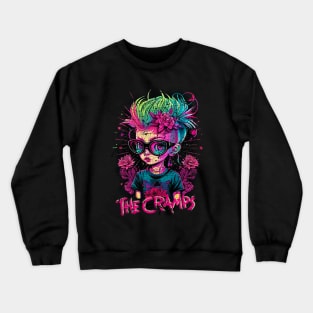 Punk Girl - The Cramps Vintage Crewneck Sweatshirt